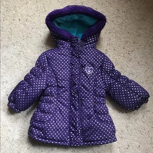 Baby girl puffer jacket size 12months